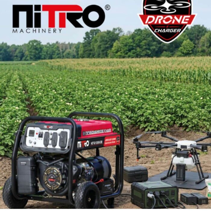 Generador inverter a gasolina NIT-G10000-DR Nitro especial para carga de drones, 10.5kW máx, 500cc