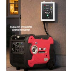 Generador Inverter Nitro NIT-GYC6500ATS | ATS, Dual Fuel, Gasolina-LP, 6.5kW, Silencioso