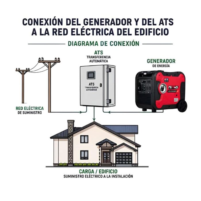 Generador Inverter Nitro NIT-GYC6500ATS | ATS, Dual Fuel, Gasolina-LP, 6.5kW, Silencioso