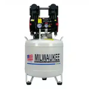 Compresor libre de aceite Milwaukee OL2550V de 2 HP con tanque vertical de 50 litros