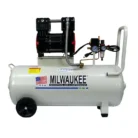 Compresor libre de aceite Milwaukee OL2570 de 2 HP con tanque horizontal de 70 litros y ruedas