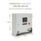 Medidas del gabinete del Evans ATS100A4P-G12: 60 x 26 x 60 cm