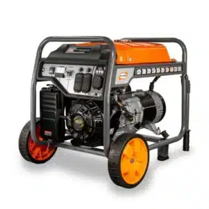 Generador Evans G100MG1800THW a gasolina, con ruedas y panel de contactos de 120 V y 120/240 V