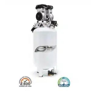 Compresor libre de aceite MedicAir de 2 HP y 130 L del Kit Medic-Esencial Evans