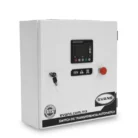 Switch de transferencia automática Evans ATS250A4P-G24 de 250 A con control de motor y el panel de control en la puerta del gabinete